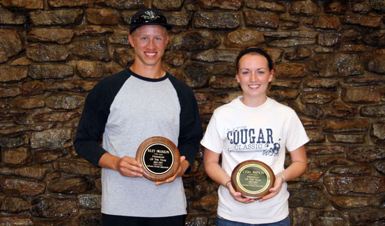 Riley Swanson and Lydia Simpson were named the 2012-2013 CSA Freshmen of the Year